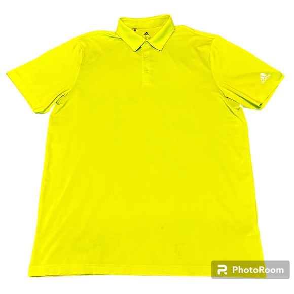 Adidas Men’s Yellow Golf Polo Size L - Picture 1 of 11